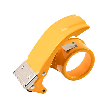 Wukusy metal packing tape dispenser cutter for home office, 55mm tape, with a sturdy handle and cutting blade for packaging tape.