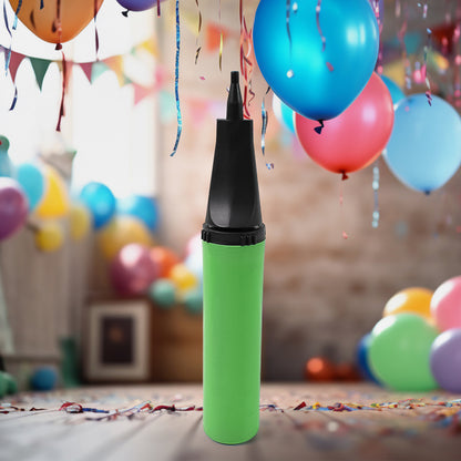 Wukusy balloon hand pump made of durable plastic, used for inflating balloons at parties, birthdays, weddings, and inflatable toys.