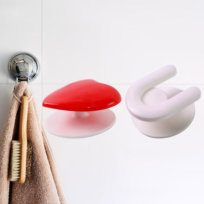 Wukusy adhesive wall hook set for kitchen and bathroom, 3-piece home improvement hooks for hanging items on walls
