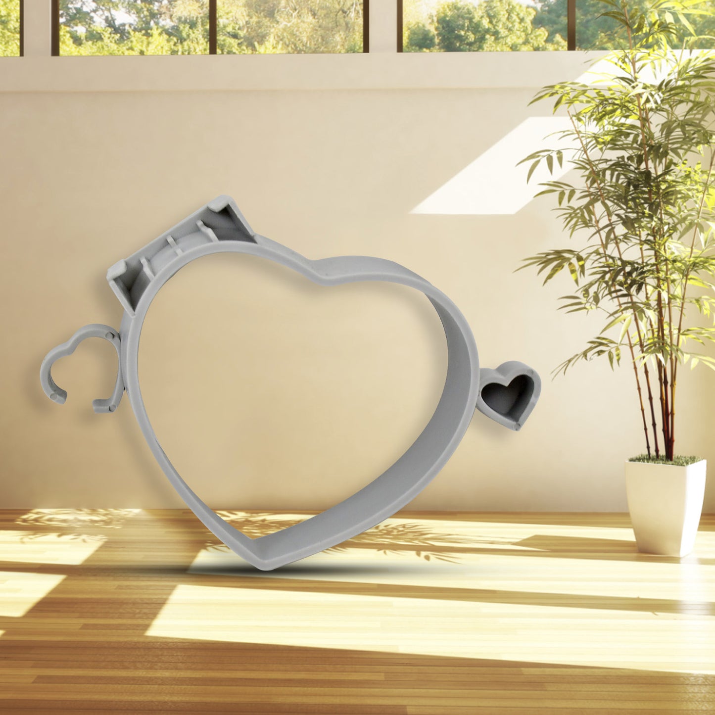 Wukusy adhesive wall mount hair dryer holder, multifunctional home improvement accessory, securely attached to wall for organized storage.