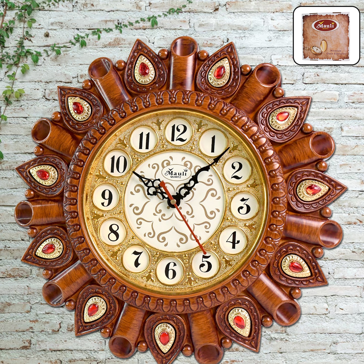 Wukusy stylish new model analog wall clock with modern design, ideal for home improvement and decor.