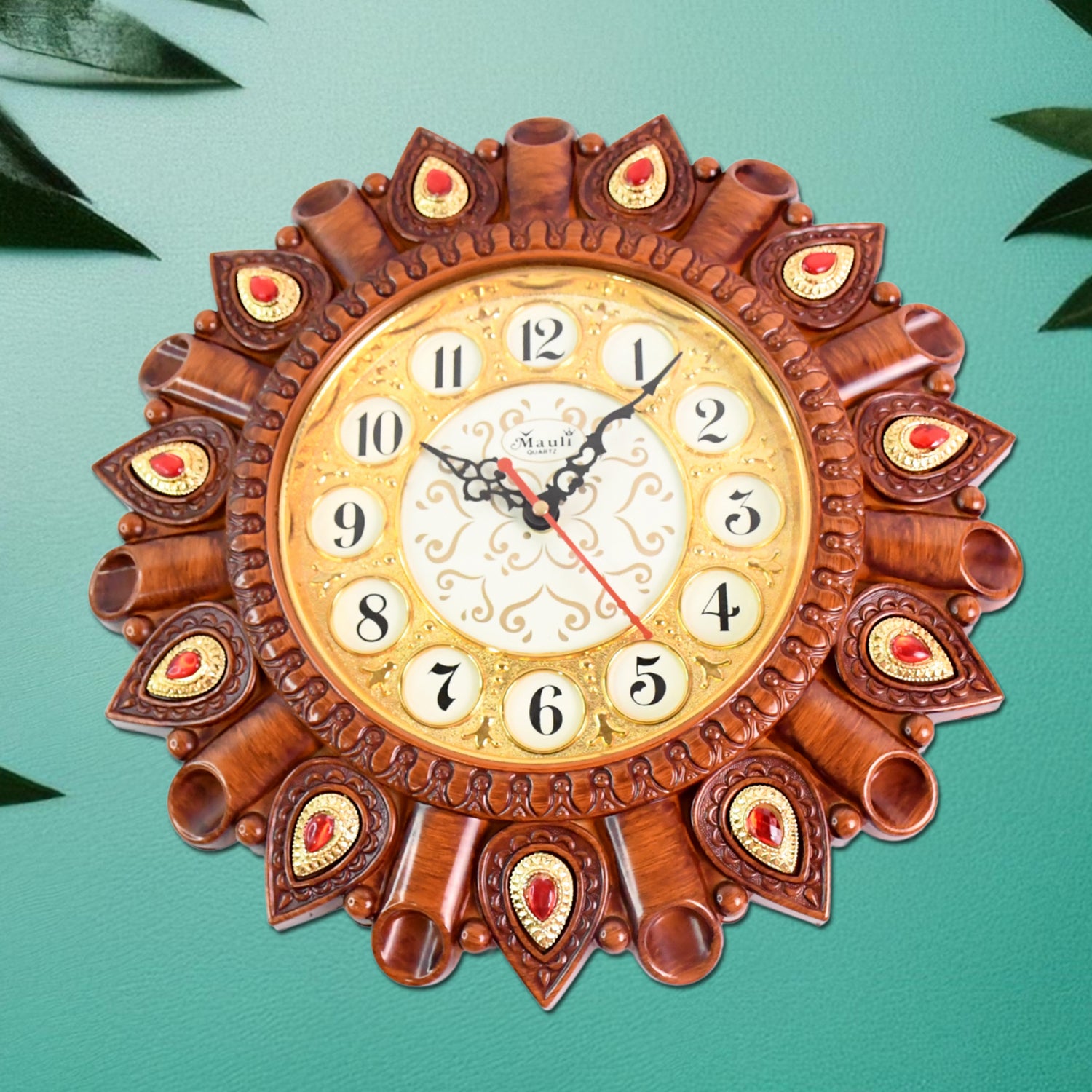 Wukusy stylish new model analog wall clock with modern design, suitable for home improvement and contemporary decor.