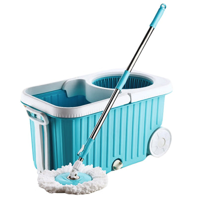Wukusy Apex Magic 360 Spin Mop Cleaning System with stainless steel spinner for efficient home floor cleaning