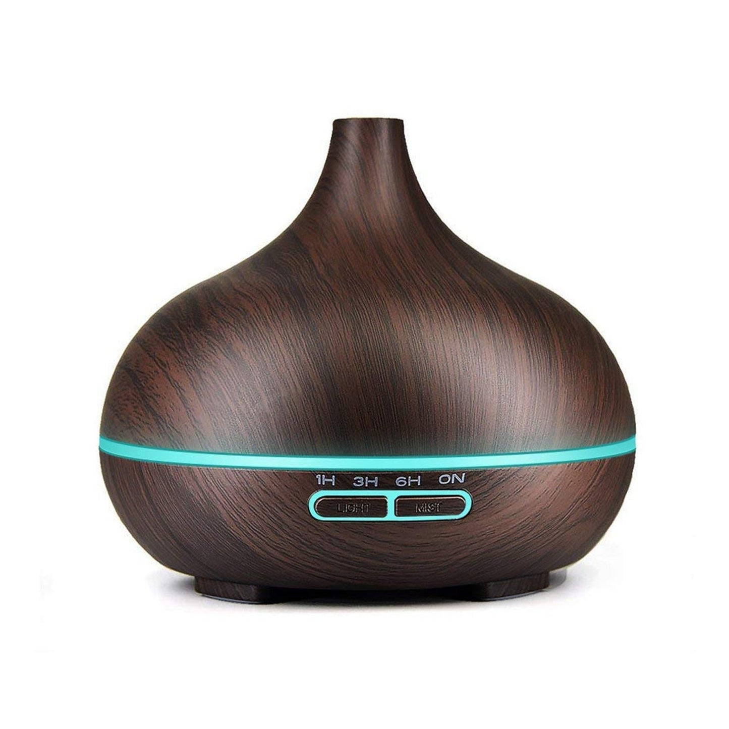 Wukusy aromatherapy humidifier with 7 colorful LED lights, 500ml capacity, remote control for home improvement relaxation.