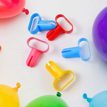 Wukusy balloon tying tool device accessory set, 5-piece home improvement kit with tools for secure balloon inflation and decoration.
