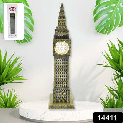 Wukusy Big Ben London Clock Tower miniature metal statue, an elegant home decor piece perfect for gifting.