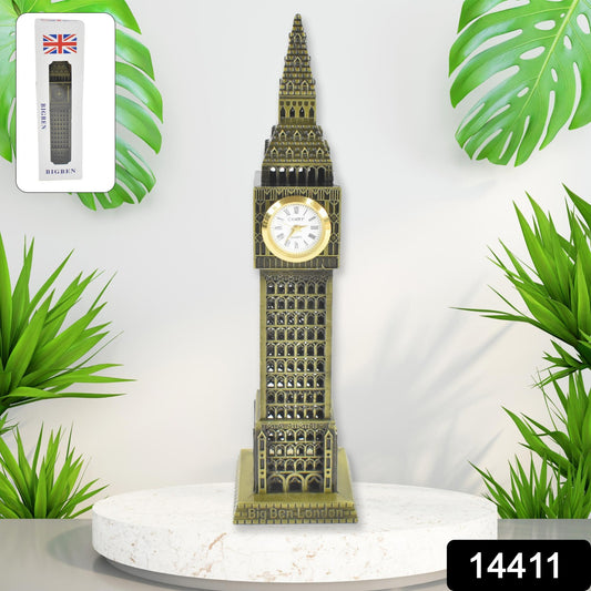 Wukusy Big Ben London Clock Tower miniature metal statue, an elegant home decor piece perfect for gifting.