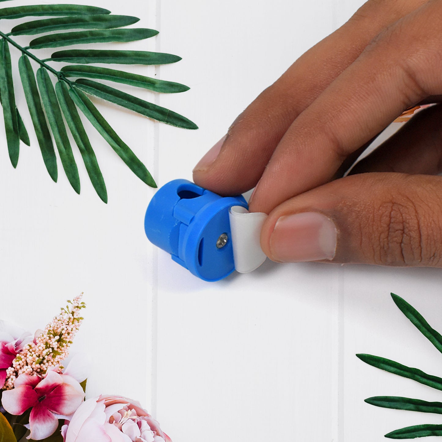 Set of four Wukusy adhesive cable holders for organizing and managing cables neatly around the home.
