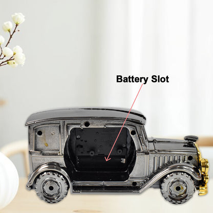 Wukusy car model clock pen holder with alarm, made of ABS material, ideal for office desk or bedroom decor.