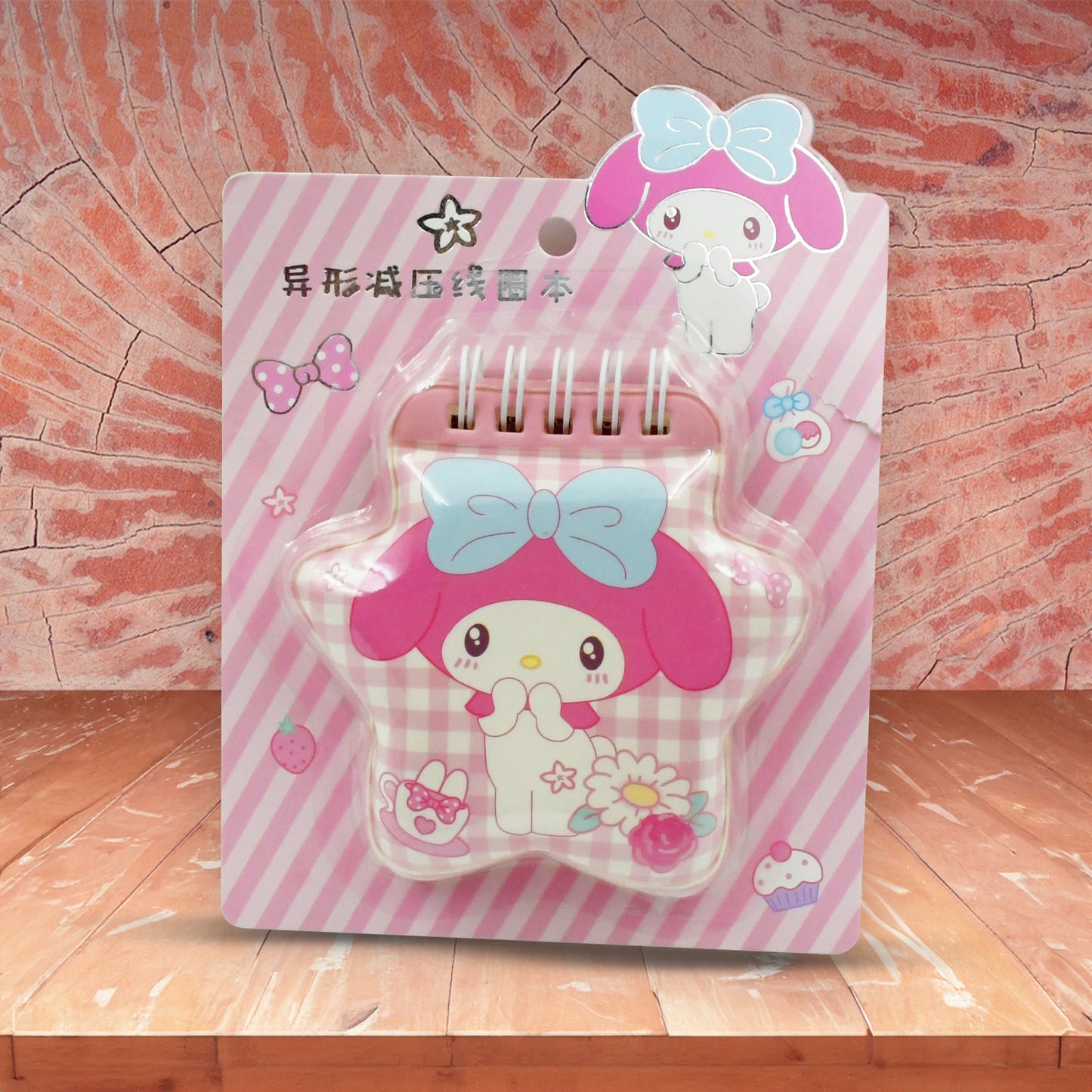 Wukusy cartoon mini diary with colorful printed pages, pocket size travel notebook, ideal for personal journaling and home organization.