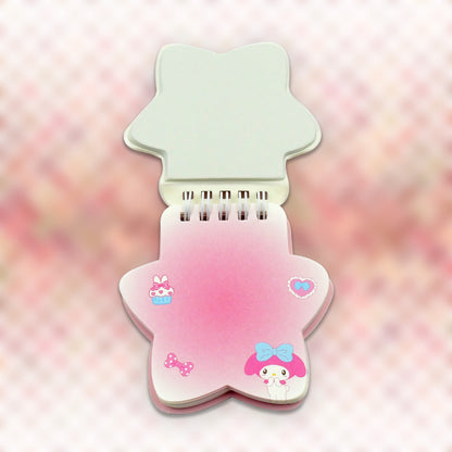 Wukusy cartoon mini personal diary with colorful printed pages, pocket-sized travel journal, and unique multi-shape cartoon cover.