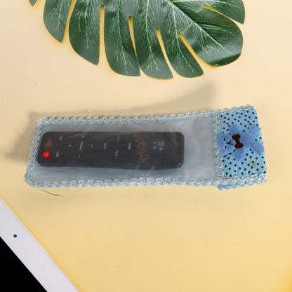 Wukusy cartoon cloth lace remote control cover, large size 248 cm, designed to protect and decorate remote controls.