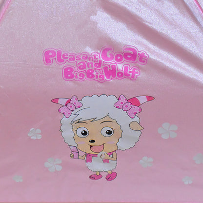 Wukusy cartoon-shaped umbrella for summer sun protection, featuring a colorful mix design, suitable for home improvement use.