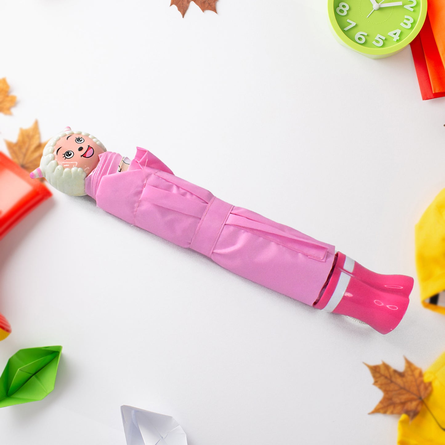 Wukusy cartoon shape umbrella for summer sun protection, featuring colorful mixed designs ideal for home improvement use.
