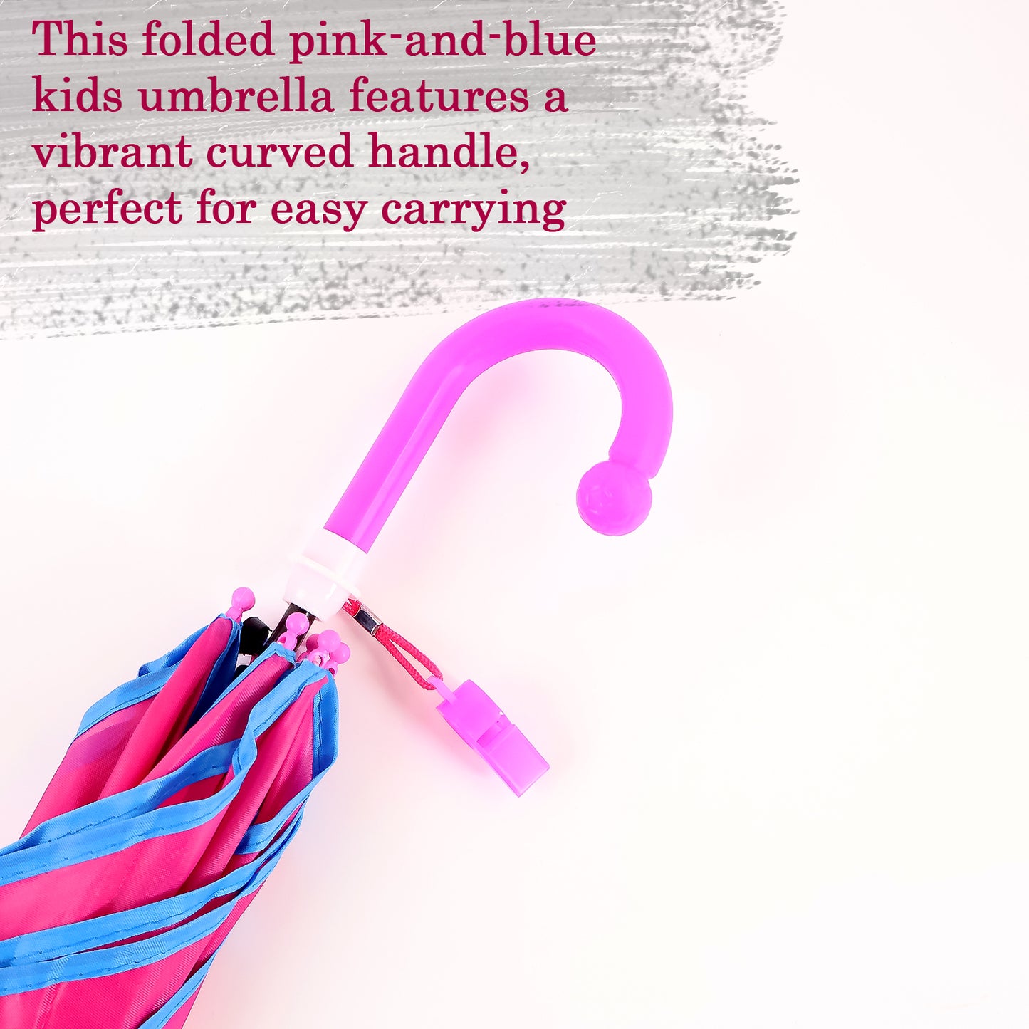 Wukusy classic hook handle umbrella, windproof and waterproof, designed for rain protection, shown open in a home improvement setting.