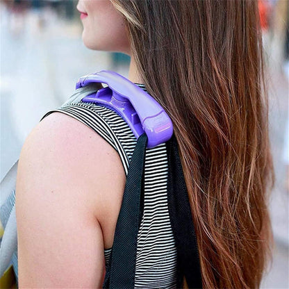 Wukusy Click Carry Grocery Bag Holder in vibrant multi-color, designed to organize and carry grocery bags easily at home.