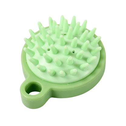 Wukusy scalp massage brush with comb and shower brush design, small portable and washable for effective hair and scalp massage.