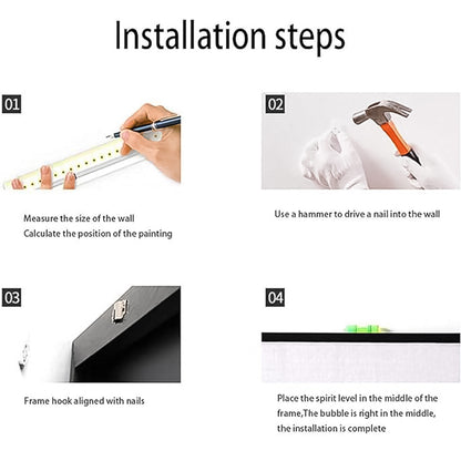 Wukusy DIY wall mounting kit with screws, brackets, and tools for home improvement projects.
