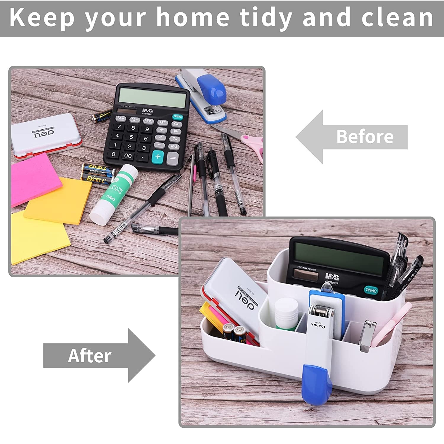 Wukusy cosmetic makeup organizer with multiple compartments for storing beauty products and accessories.