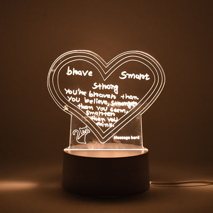 Wukusy 3D acrylic creative visualization lamp with decorative design and pen, ideal for home improvement and modern decor.