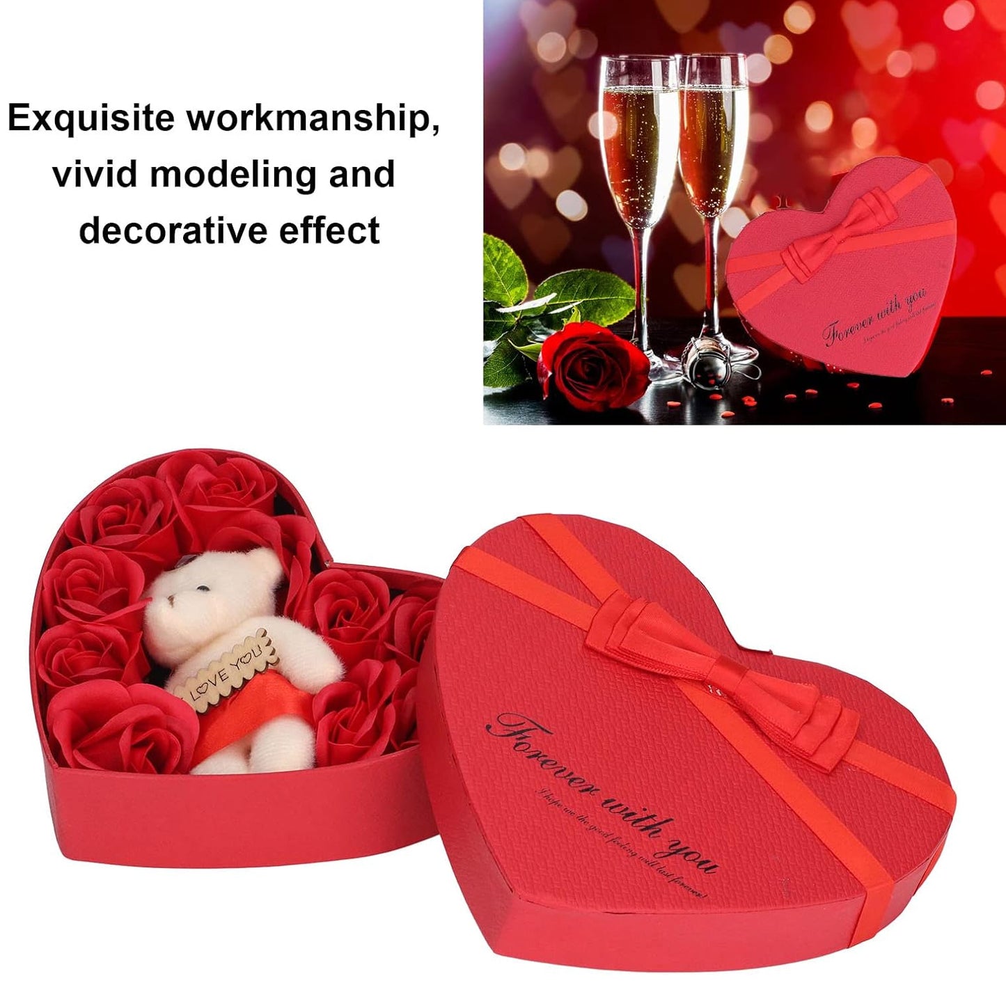 Wukusy decorative gift for occasions like Valentine’s Day, suitable for home improvement and festive decoration.