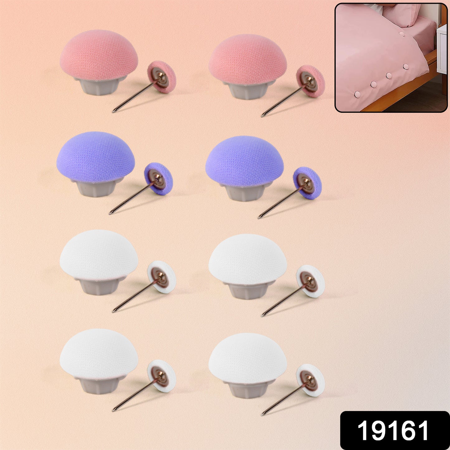 Set of 8 Wukusy decorative headboard sofa pins for home improvement, designed to enhance furniture stability and style.