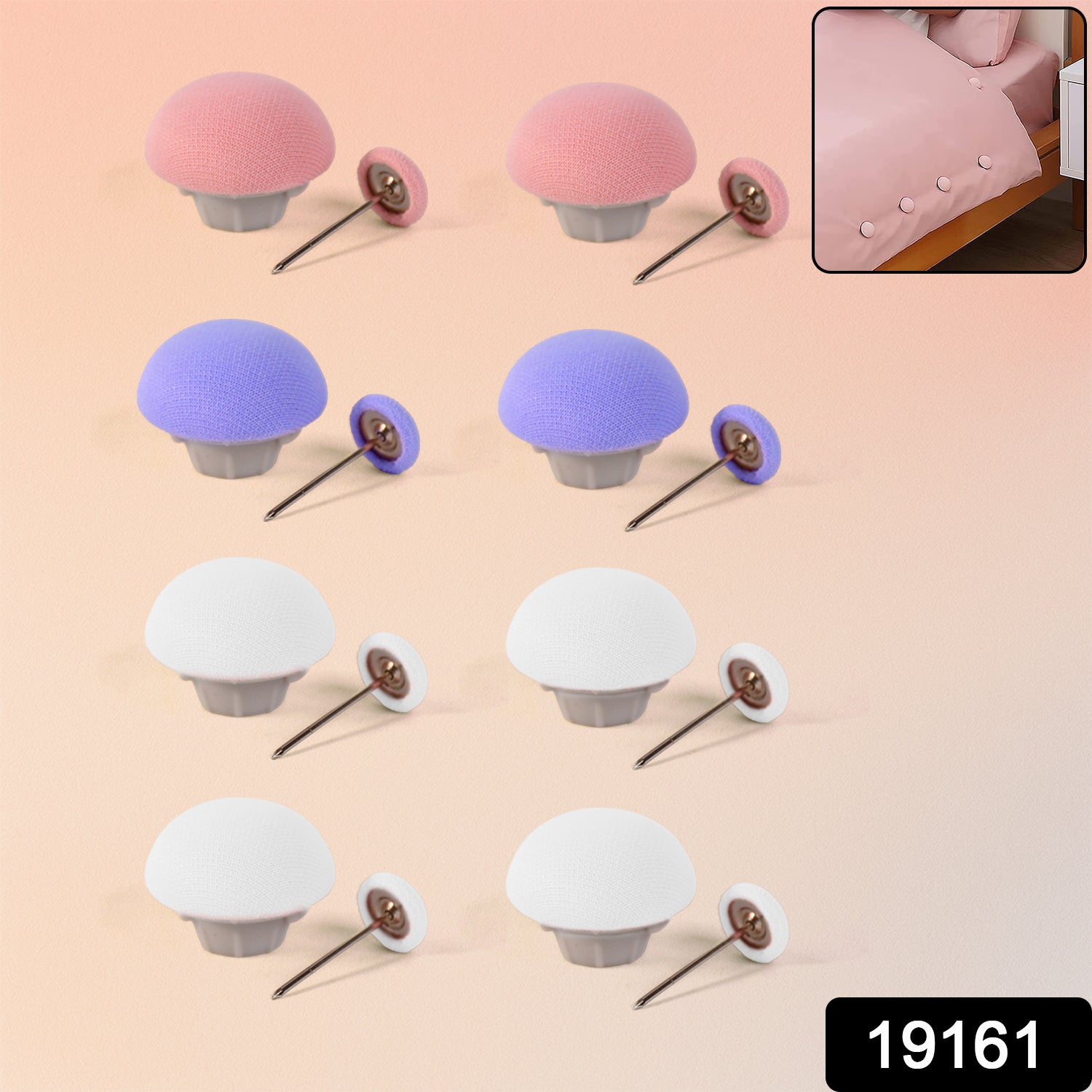 Set of 8 Wukusy decorative headboard sofa pins for home improvement, designed to enhance furniture stability and style.