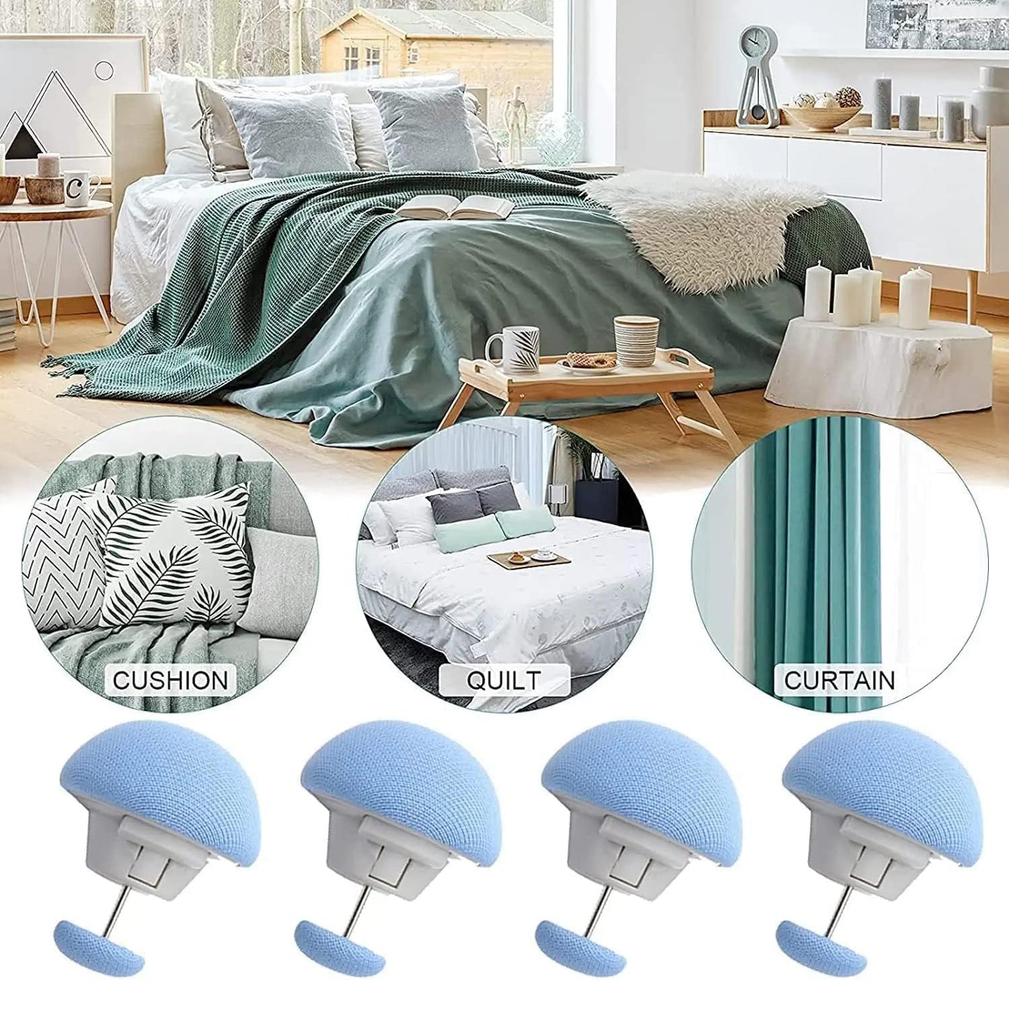 Set of 8 decorative headboard sofa pins by Wukusy, ideal for home improvement and furniture decoration.