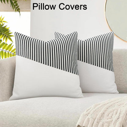 Pair of Wukusy decorative pillow covers in soft cotton, 26x26 inches, featuring stylish cushion cases for home decor.