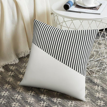 Pair of Wukusy decorative pillow covers made of soft cotton, 26x26 inches, perfect for home decor cushions.