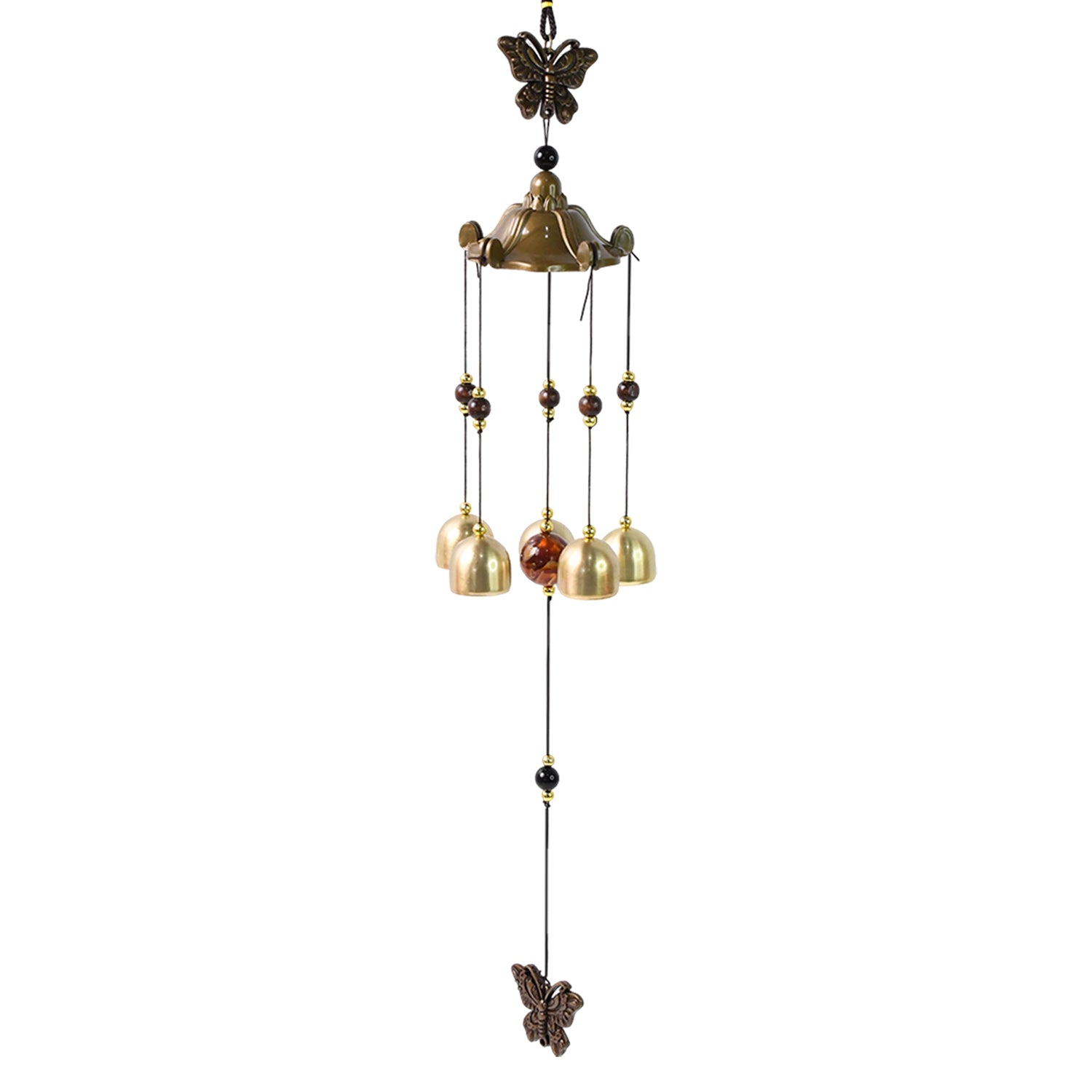 Wukusy decorative outdoor wind bell chimes hanging for home decor, featuring metal design with gentle movement and sound.