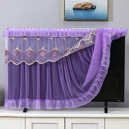 Wukusy 32-inch dustproof cloth cover for indoor TV screen protector, preventing dust and scratches.