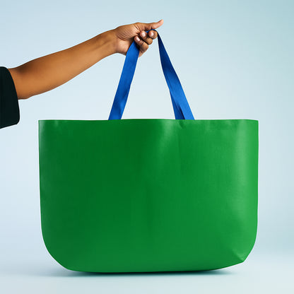 Eco-friendly large shopping tote bag by Wukusy, 62x44cm in mixed colors, perfect for home improvement and shopping needs.