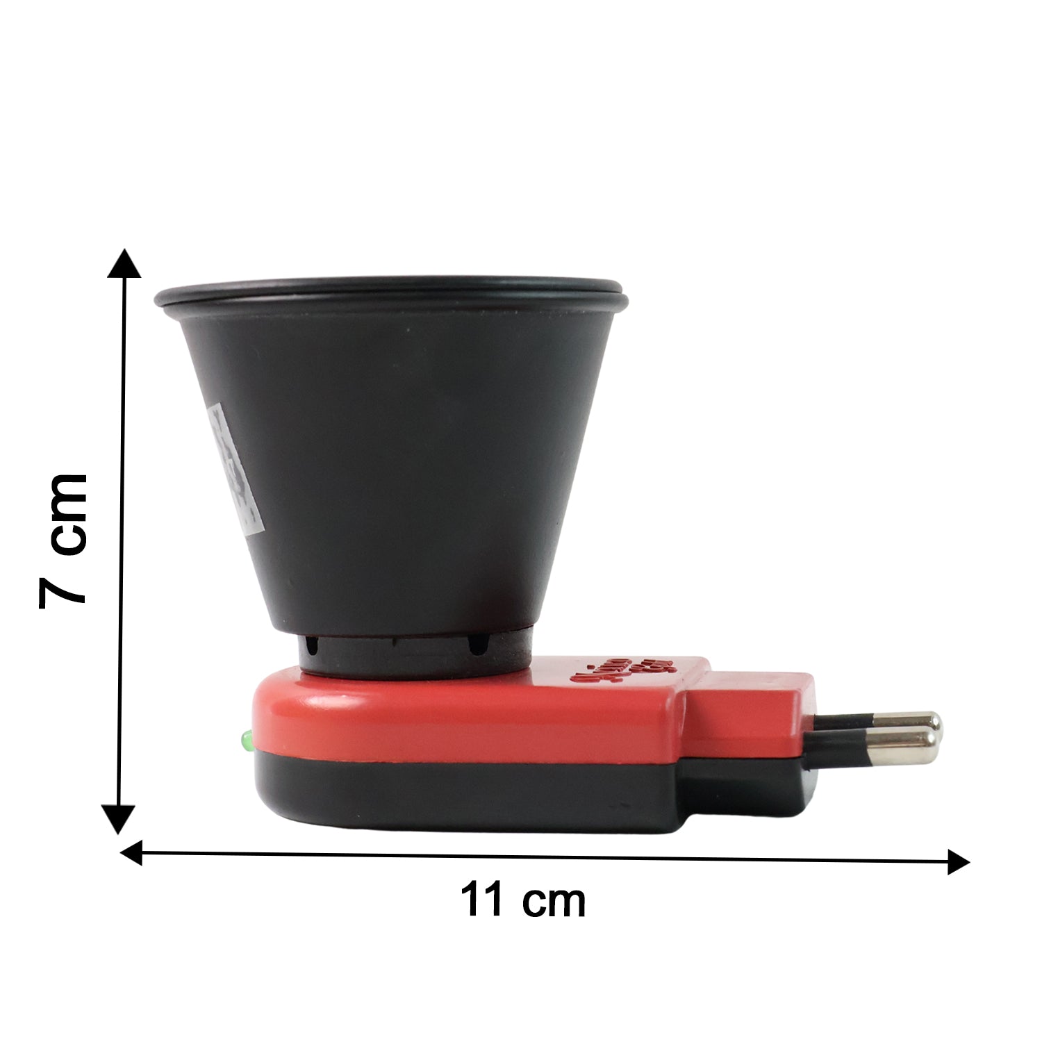 Wukusy electric Kapoor Dani camphor diffuser for home use, black plastic design with a power button and cord.