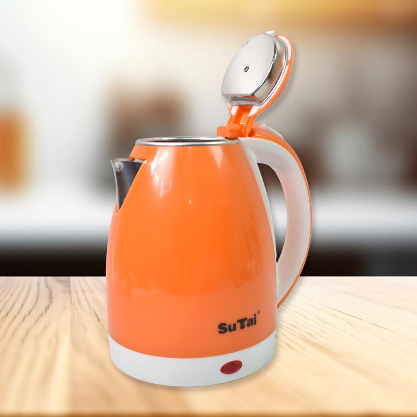 Wukusy electric kettle with boil dry protection and auto-shut off, 2-liter capacity, 1500-2000W, ideal for home improvement.