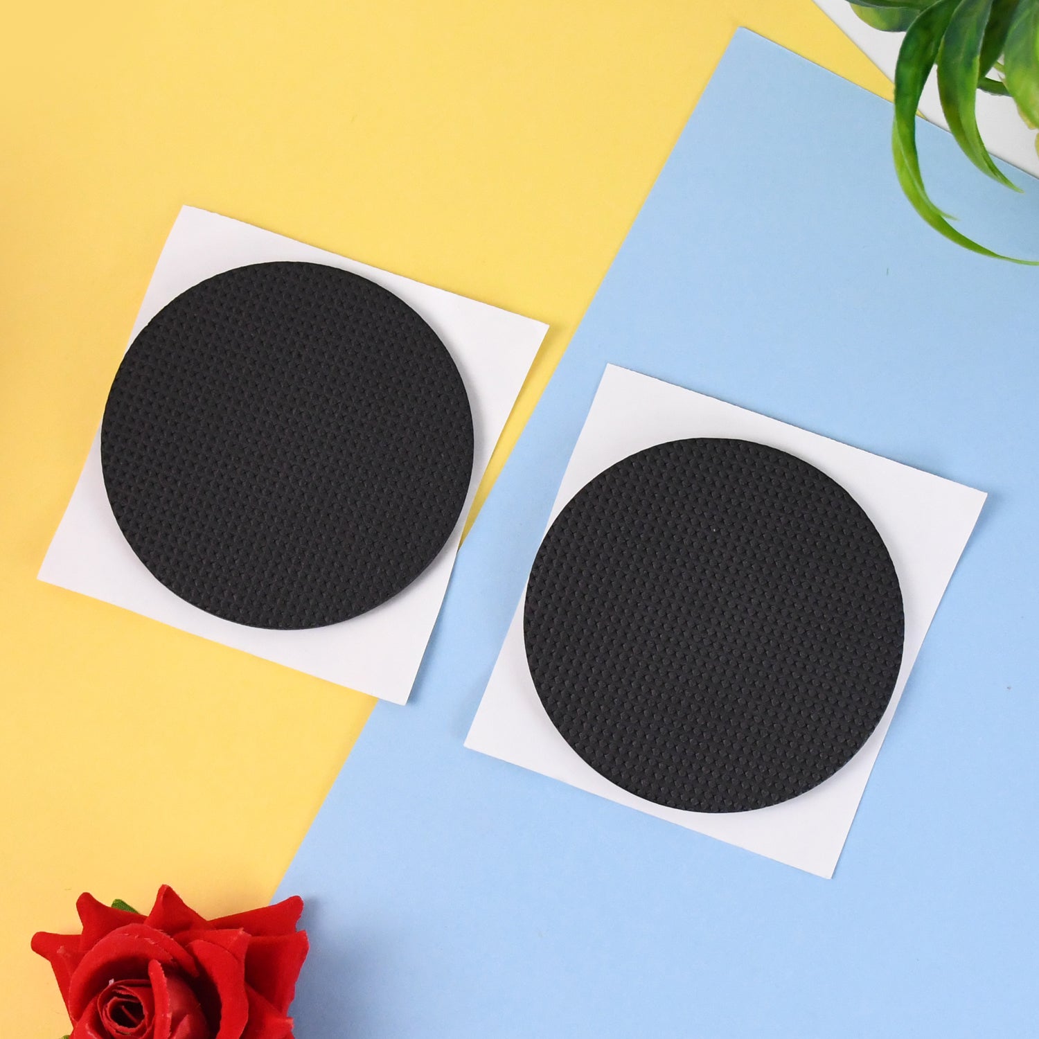 Wukusy furniture protection pads, 2-piece set, clear adhesive pads for furniture to prevent scratches and damage.
