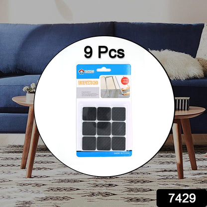 Set of nine Wukusy furniture protection pads, anti-slip floor protectors for home improvement, preventing scratches and movement.