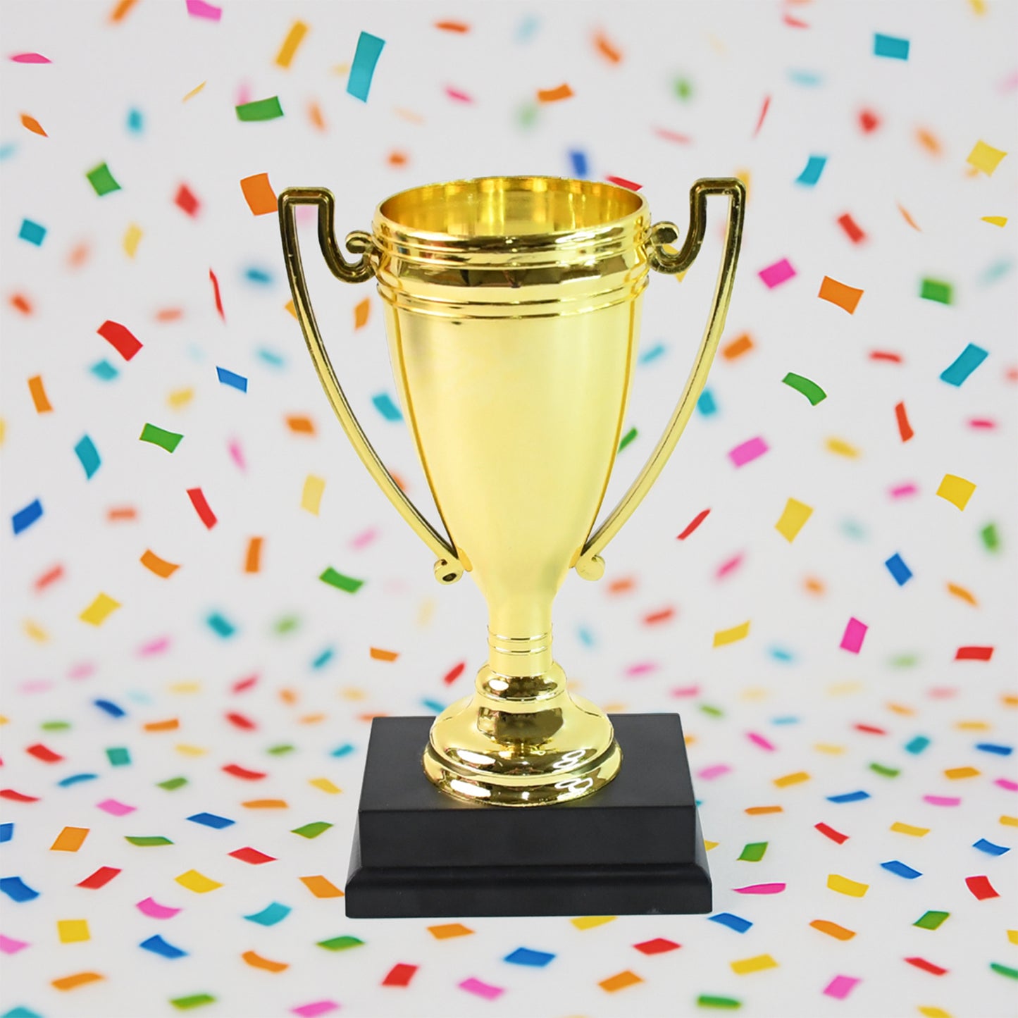 Golden birthday trophy from Wukusy, plastic award with base, featuring "You Are Great" and "Happy Birthday" text for celebration.