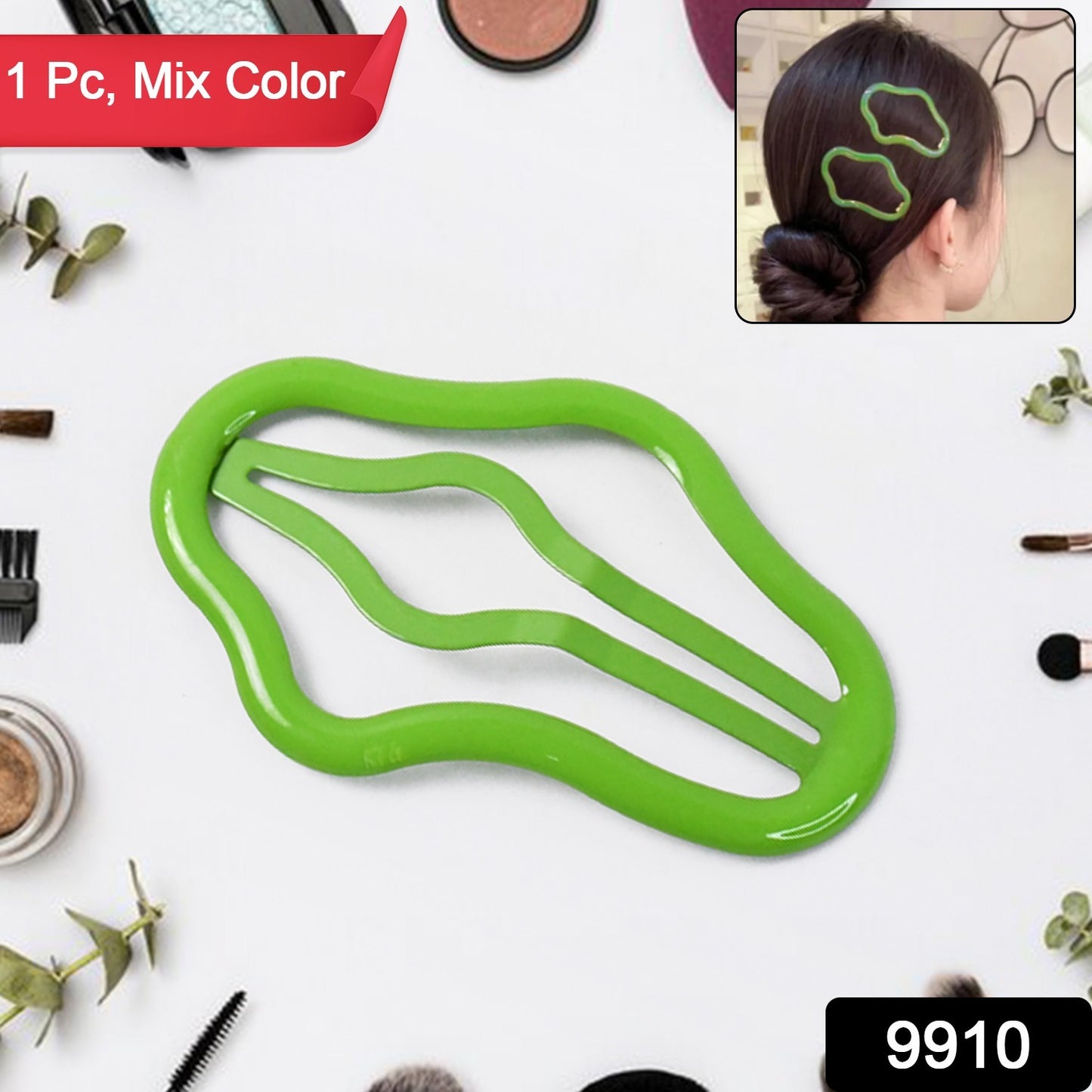Multicolor Wukusy hair clips for women, stylish hair accessories, suitable for everyday use on hair styling and home improvement.
