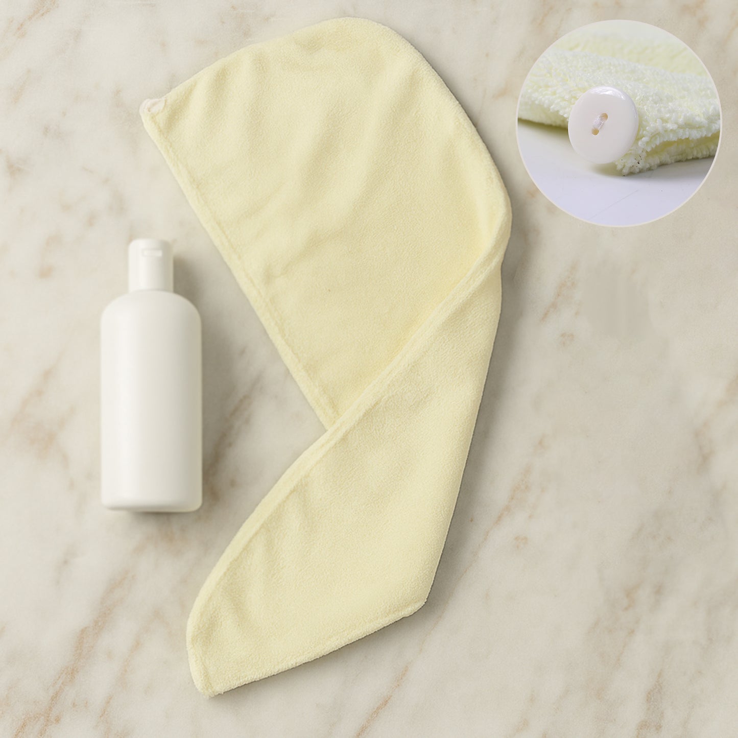 Wukusy hair drying towel wrap cap for women, small size, soft microfiber, ideal for quick hair drying after shower.