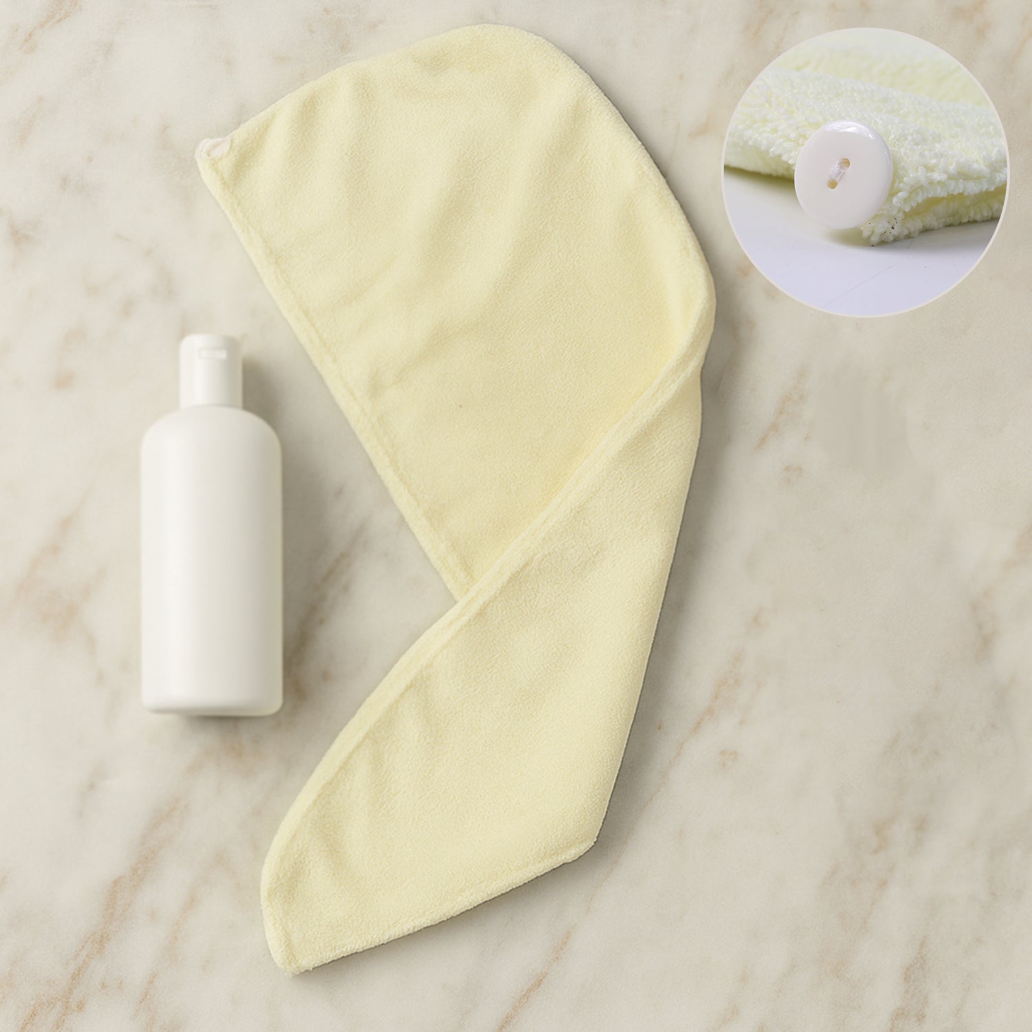Wukusy hair drying towel wrap cap for women, small size, soft microfiber, ideal for quick hair drying after shower.
