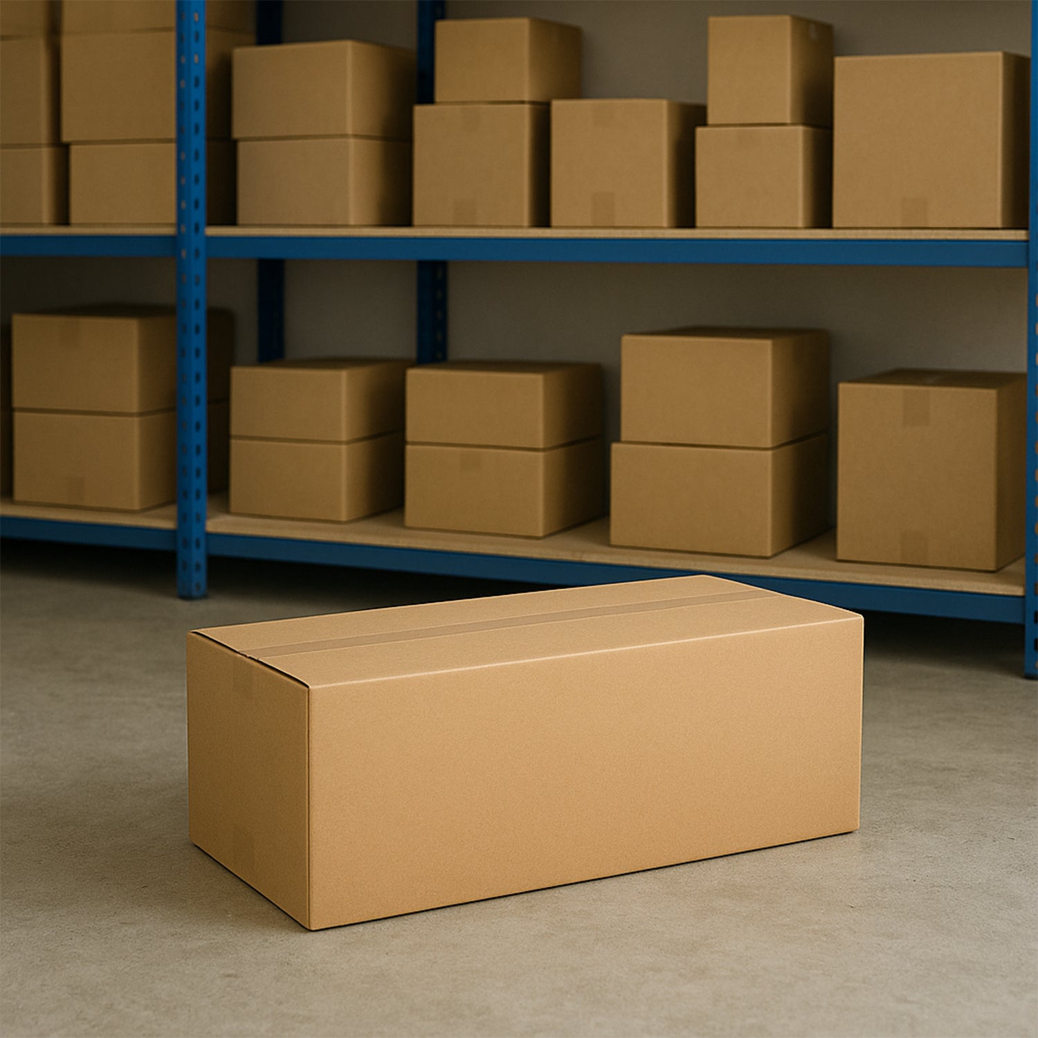Heavy-duty brown packing box by Wukusy, 17x51x26 cm, ideal for product shipping and storage in home improvement projects.