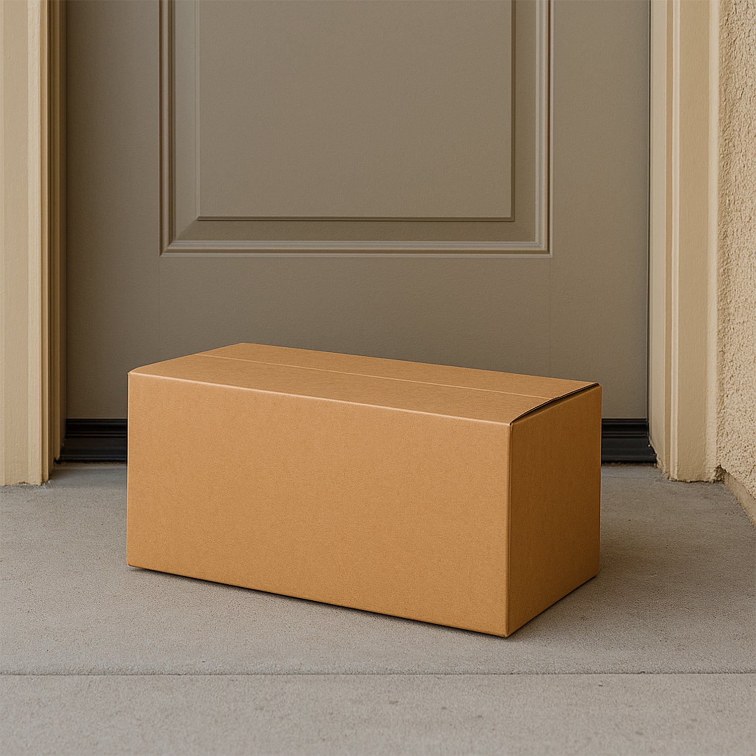 Heavy-duty brown packing box by Wukusy, 20x37x20 cm, for secure product packaging in home improvement projects.