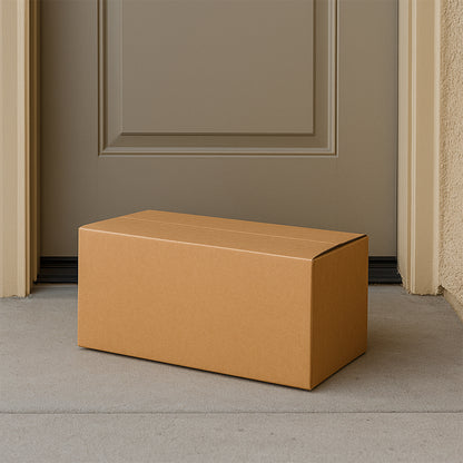 Heavy-duty brown packing box by Wukusy, 20x37x20 cm, for secure product packaging in home improvement projects.