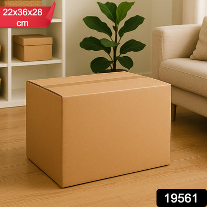 Heavy-duty brown packing box for home improvement, 22x36x28 cm, by Wukusy, ideal for product packaging and storage.