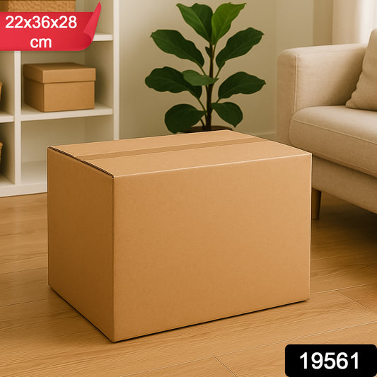Heavy-duty brown packing box for home improvement, 22x36x28 cm, by Wukusy, ideal for product packaging and storage.