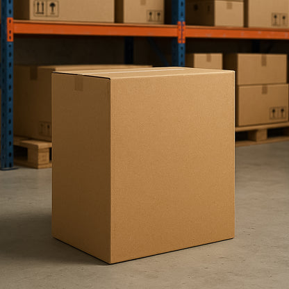 Heavy-duty brown packing box by Wukusy, 68x56x38cm, ideal for home improvement product packaging.