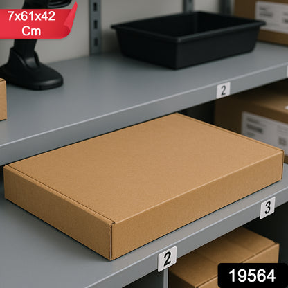 Heavy-duty brown packing box by Wukusy, 7x61x42 cm, ideal for product shipping and home improvement packaging.