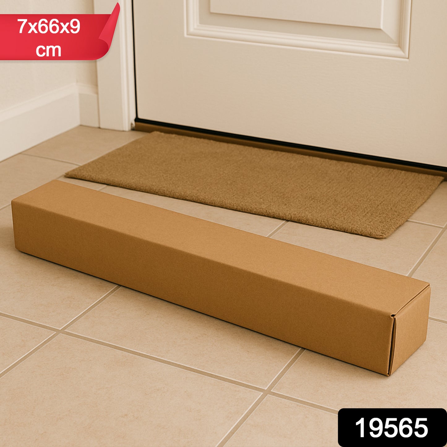 Heavy-duty brown packing box by Wukusy, 7x66x9 cm, ideal for product shipping and home improvement packaging.