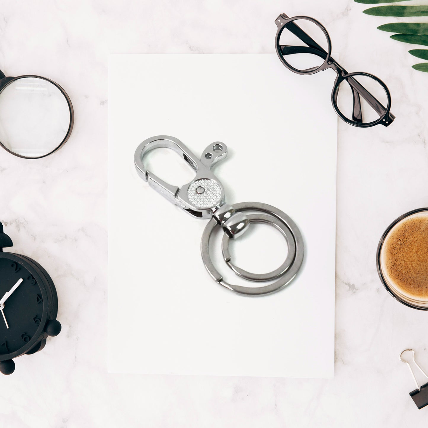 Wukusy heavy-duty key holder keychain with mixed design, durable metal keychain for home improvement and organization.